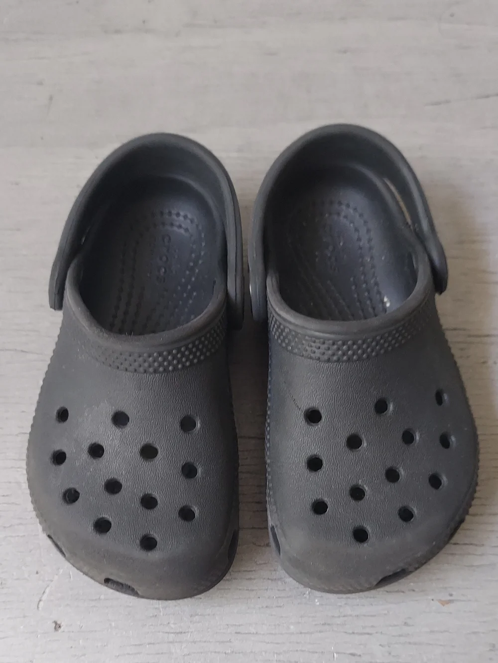 Crocs Classic Clogs Kids Size C8 Black Toddler Slip On Shoes